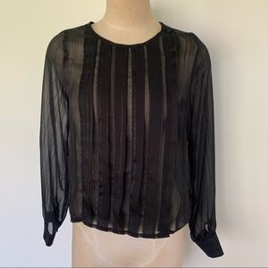 Black Sheer Blouse